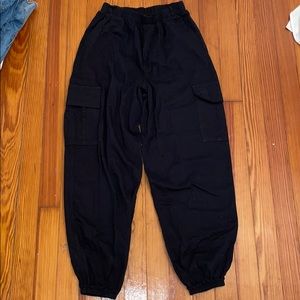 black cargo pants